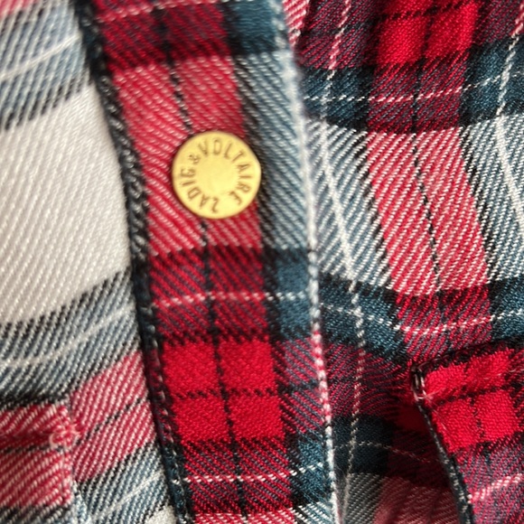 Zadig & Voltaire Flannel Check Plaid Shirt - Picture 6 of 10
